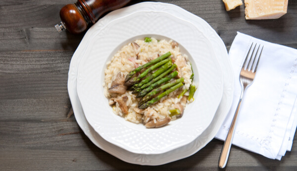 asparagus-mushroom-risotto